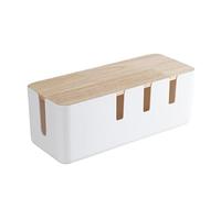 Cable Management Box, 未处理 Cable Management Box,Large & Medium Wooden Style Cable Organizer Box To Hide Wires&Power Strips,Cord Organizer Box,Cord Protector,Under Desk Cable Management,Cable Organizer