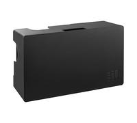 Cable Management Box - 32x20x11.5 cm - ABS Plastic Cable Organizer - Black or White - Wall Mount or Adhesive - Child & Pet Safe - Prevents Tripping - For Office, Desk or Home Use (Black)