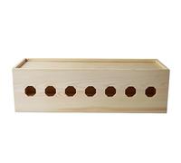 Cable Management Box, Cable Management Box Cord Organizer Pine Wood Multiple Sizes Two Colors(Log color,50 * 18 * 15cm)