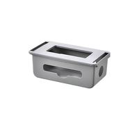 Cable Management Box Cable Storage Box Self Adhesive Power Line Charger Socket Drawer Under Desk Hidden Wire Organizer(Gris)