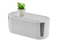 Cable Management Box | Cable Tidy Box, Cord Boxes for Cables Cord Organizer with Lid, Power Strip Cord Plas-tic Box, Cable Hide Box Cable Wire Extension Box Organiser Wire Tidy for Home Office