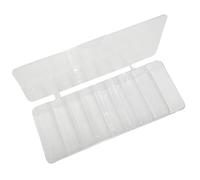 Cable Management Box Clear Cellphone Cord Storage Organizers with 8 Compartments Electronics Accessories Case Clear Cord Holder