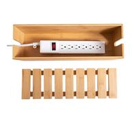 Cable Management Box, Cord Storage, 15.47x4.92x5.43 inches Sturdy Wire Hider Power Strip Cover for Desk or Floor, Tidy Cable Organizer, Home, Offices and Entertainment Setup