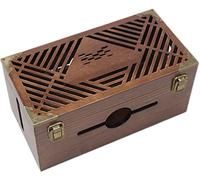 Cable Management Box Pine Hollow Cable Management Box Wooden Cable Storage Box Organizer to Hide Wires&Power Strips Cable Organizer for Home Office Cord Box