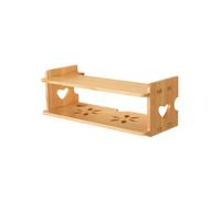 Cable Management Box Router storage box solid wood free punching socket wireless wifi light cat set-top rack(50cm)
