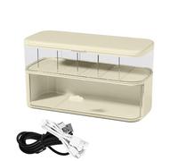 Cable Management Case - Transparent Cable Case, Practical and Organizer Box | Clear Organizer for Charger, Cable Box Anti Tangle Home Office Viagg