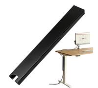 Cable Management Channel | No Holes Under Desk 37.8 cm Magnetic Vertical | Cable Duct for Home Apartment Dormitory Office Interior