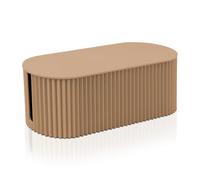 Cable Management Cord Cover Wire Hider Box Concealer Organizer Protector System for Home Theater Entertainment Center Office School (Khaki Small Size)