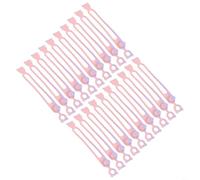 Cable Management Essentials 20 Pack of Flexible Silicone Organizers Suitable for Various Cord Types (Gradient pink purple)