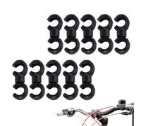 Cable Management for Bicycle Accessories - 10 Pieces Shift Cable Clips, Bicycle Brake Cable Clips, Mountain Bike Brake Cable Clips, Shift Cable Clip, Mountain Bike Handcuff Cable, Bicycle Cable