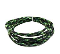 Cable Management Sleeve, 2m Cable Management Sleeve Insulated Braid High Density Wire Wrap Sheath Multicolor 2-40mm(Black UV GN YL Cross,30mm)