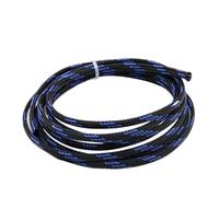 Cable Management Sleeve, 2m Cable Management Sleeve Insulated Braid High Density Wire Wrap Sheath Multicolor 2-40mm(Black Blue,6mm)