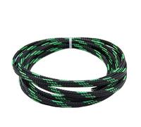 Cable Management Sleeve, Nylon Expandable Braided Cable Sleeve Multicolor 2-40mm 2-10 Meters(Black UV Green,12MM-10 METERS)
