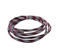 Cable Management Sleeve, Nylon Expandable Braided Cable Sleeve Multicolor 2-40mm 2-10 Meters(Black White Pink,14MM-10 METERS)