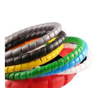 Cable management sleeve, PP Spiral Cable Wrap Sleeve 1 Meter Multicolor Multiple Sizes(Blu,18mm X 1Meter)