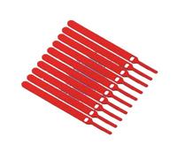 Cable Management Straps 10/20pcs Releasable Cable Ties Fastening Reusable Tie Straps Nylon Wrap Zip Bundle Bandage(10pcs Red)