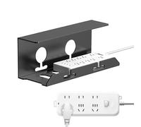 Cable Management Tray Under Desk - No Drilling Desk Wire Organizer Sturdy Spacious Self Adhesive Tray With Easy Installation | Under Table Cable Management Solution For Home Offices Work Spaces Study