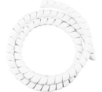 Cable Management Wire,4mm~30mm Spiral Wrap Sleeving Tube Flame Retardant Protective Sleeve Band Winding Pipe Sleeves(White,3 * 130cm)