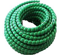 Cable Management Wire,500CM 8mm To 50mm Spiral Wrap Sleeving Tube Flame Retardant Protective Sleeve Band Winding Pipe Sleeves(Green,30mm)