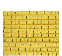 Cable Marker Label 1000Pcs Printed Heat Shrink Tubing Cable Marker Number 0-9, PVC Marked Wires Ratio 2:1(Yellow,3mm)
