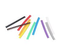 Cable Marker Set 10 Strips Colorful 0 9 Number Wire Label Tube Durable Plastic Wire Identification Tags for Electrical Wiring and Cable Management
