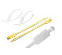 Cable Marker Ties Size 200 x 4.6mm - Cable Pipe Identification Management (100 pcs, Yellow)