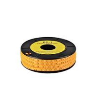 Cable Markers 1 Roll Cable Markers Number Tube EC 0.75/1/2.5/4/6 Square Mark Wire Label Pipe Sign Plus Minus Network Line Sleeve Antiskid PVC(EC 1mm2)