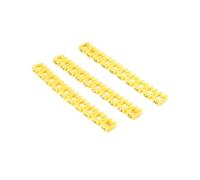 Cable Markers 100/150 Pcs Cable Markers Yellow C-Type Marker Number Tag Label for 2-8mm Wire Network Cable(M-2-(4.0mm) 100PCS)