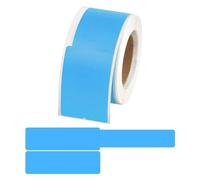 Cable Markers 100Pcs 25 * 38+40mm Self-Adhesive Cable Labels Waterproof Wire Marking Cable Tags Laser Printer Sticker Wiring Label Organizer(Blue)