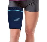 Cable Markers 1Pcs Thigh Compression Sleeve,Anti-Slip Breathable Quad and Hamstring Support Brace Upper Leg Wrap for Women Men(Beige,L)