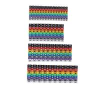 Cable Markers,Wire Numbering Marker,100/150PCS Plastic Marking Color Digital Number 0 to 9 Tube C-Type(M 2)