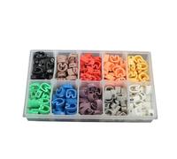 Cable Markers,Wire Numbering Marker,EC-0/1/2/3/5 Plastic Kits 0 to 9 10 Number Colorful Tube(0.5mm2 1000pcs)
