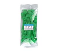 Cable Marking 100Pcs Colorful Nylon Cable Ties Plastic Label Strapping Tape Easy Mark Tag Labels Self-Locking Zip Mesh Wire Marker Tools for Marking Wires(Green)