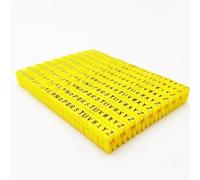 Cable Marking Tubes Wire Marker Tag Label Network Cable for Cat5e Cat6 Multicolor Number Letter Tidy Marking Stuck Cord Sleeve Management Sticker Wire Numbering Marker(6-8mm,260PCS A-Z Yellow)