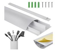 Cable Masking Strip Cable Ducts Cable Cover 75cm Silver Aluminium