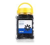 Cable Matters 100-Pack Cat6 / Cat5e RJ45 Strain Relief Boots, RJ45 Boot, Cat 6 Boot, Cat6 Ethernet Boots, Black, Suitable for 6.5mm (0.25in) Ethernet Cables