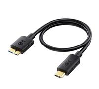 Cable Matters 10G USB C to Micro B USB 3.0 Cable 0.3m (USB-C to Micro-B 3.0) Compatible with MacBook Pro/Air, iPad/Tablet, iPhone, Samsung Galaxy S24, WD Seagate in Black