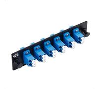 Cable Matters 12 Fibers LC to LC OS2 Single Mode Fiber Patch Panel with 6 x LC/LC UPC Duplex Fiber Optic Adapters - LGX Compatible