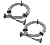 Cable Matters 2-Pack 15-Pin SATA Power Splitter Cable, 1 to 4 SATA, 45cm