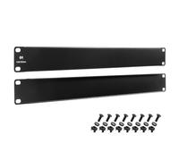 Cable Matters 2-Pack 1U Blank Panels, 1U Rack Mount Panel Spacer for 19-Inch Server Rack Cabinet, Black