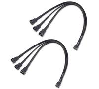 Cable Matters 2-Pack 3-Way 4 Pin PC Fan Splitter Cable, 30cm