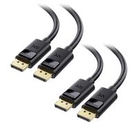 Cable Matters 2-Pack 32.4Gbps DisplayPort 1.4 Cable, 1.8m, Black