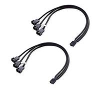 Cable Matters 2 Pack 4 Pin PWM Splitter Cable - 30cm, 3 Computer Fan Splitter