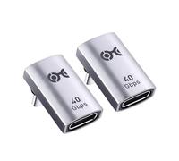Cable Matters 2-Pack 40Gbps Right Angle USB C Adapter, Up to [4K@240Hz Video, 240W Charging, 40Gbps Data Transfer] 90 Degree USB C Adapter Compatible with Thunderbolt 4, iPhone 16, Steam Deck
