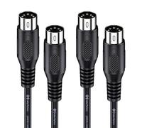 Cable Matters 2-Pack 5 Pin DIN MIDI Cable, 3m, 5 Pin MIDI Cable