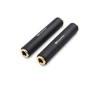 Cable Matters 2-Pack 6.35mm Female to Female Adapter, 1/4 TRS Extender Adapter, 6.35mm Coupler/Gender Changer