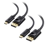 Cable Matters 2-Pack 8K USB C to DisplayPort 1.4 Cable, 1.8m, Black