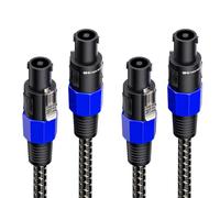 Cable Matters 2-Pack Premium Braided 12 AWG Speaker Cable 0.9m