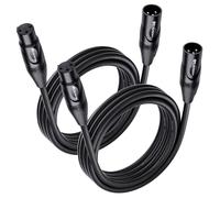 Cable Matters 2-Pack Premium XLR to XLR Cable, Microphone Cable, M-F, 3m