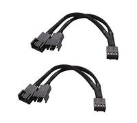 Cable Matters 2-Pack PWM Fan Splitter Cable - 10cm, 1 to 2 Fan Splitter